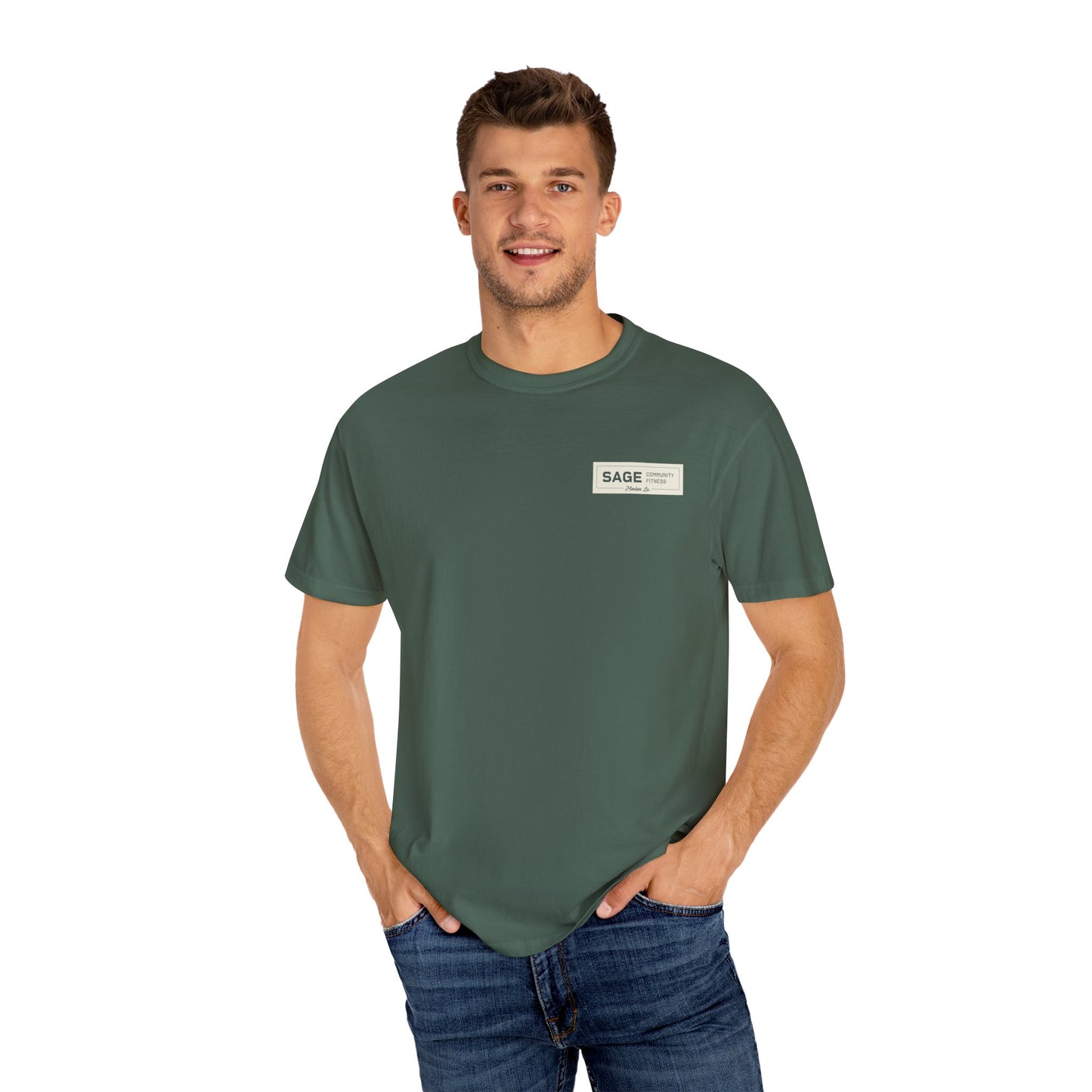 Sage Badge Comfort Colors T-shirt