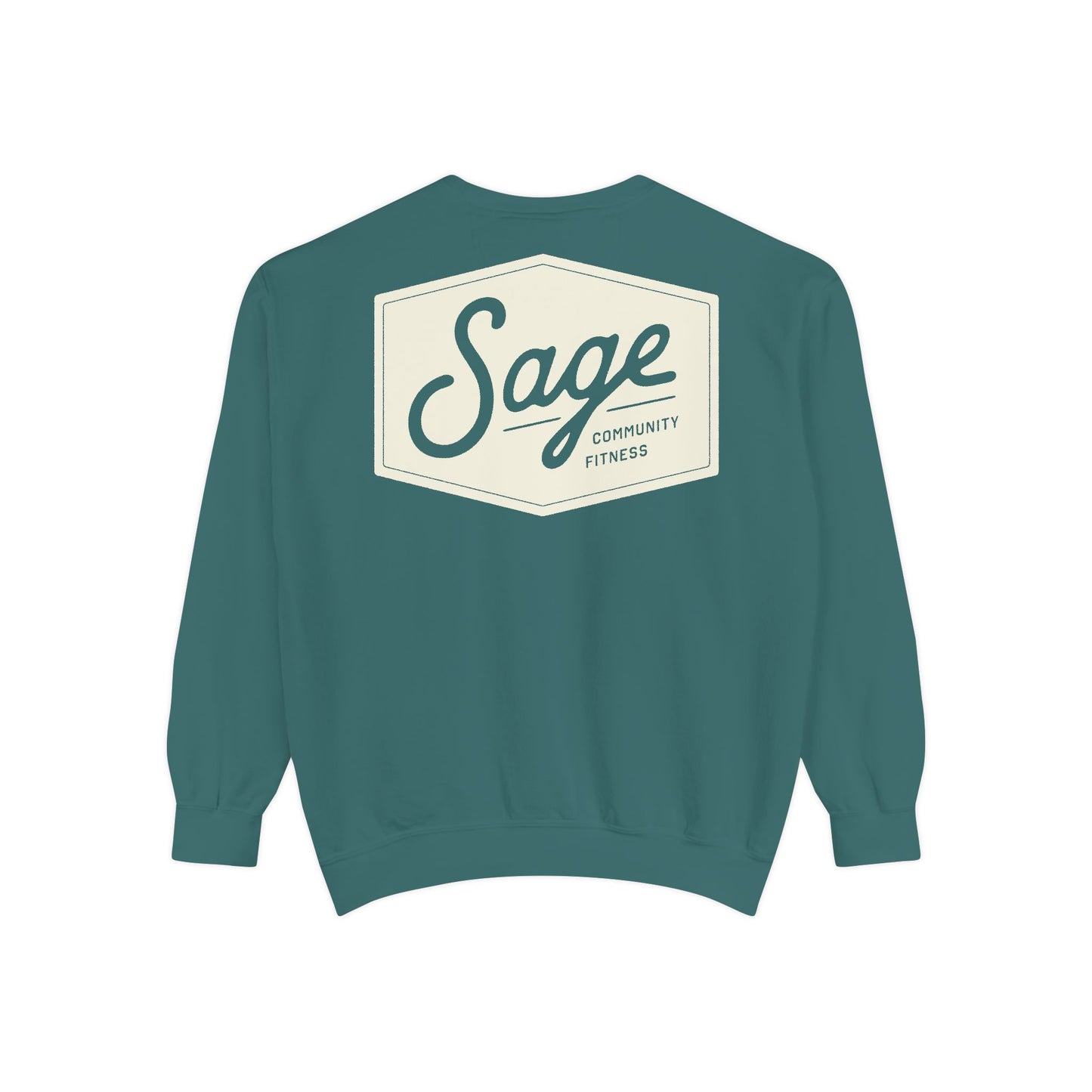 Sage Badge Comfort Colors Sweatshirt