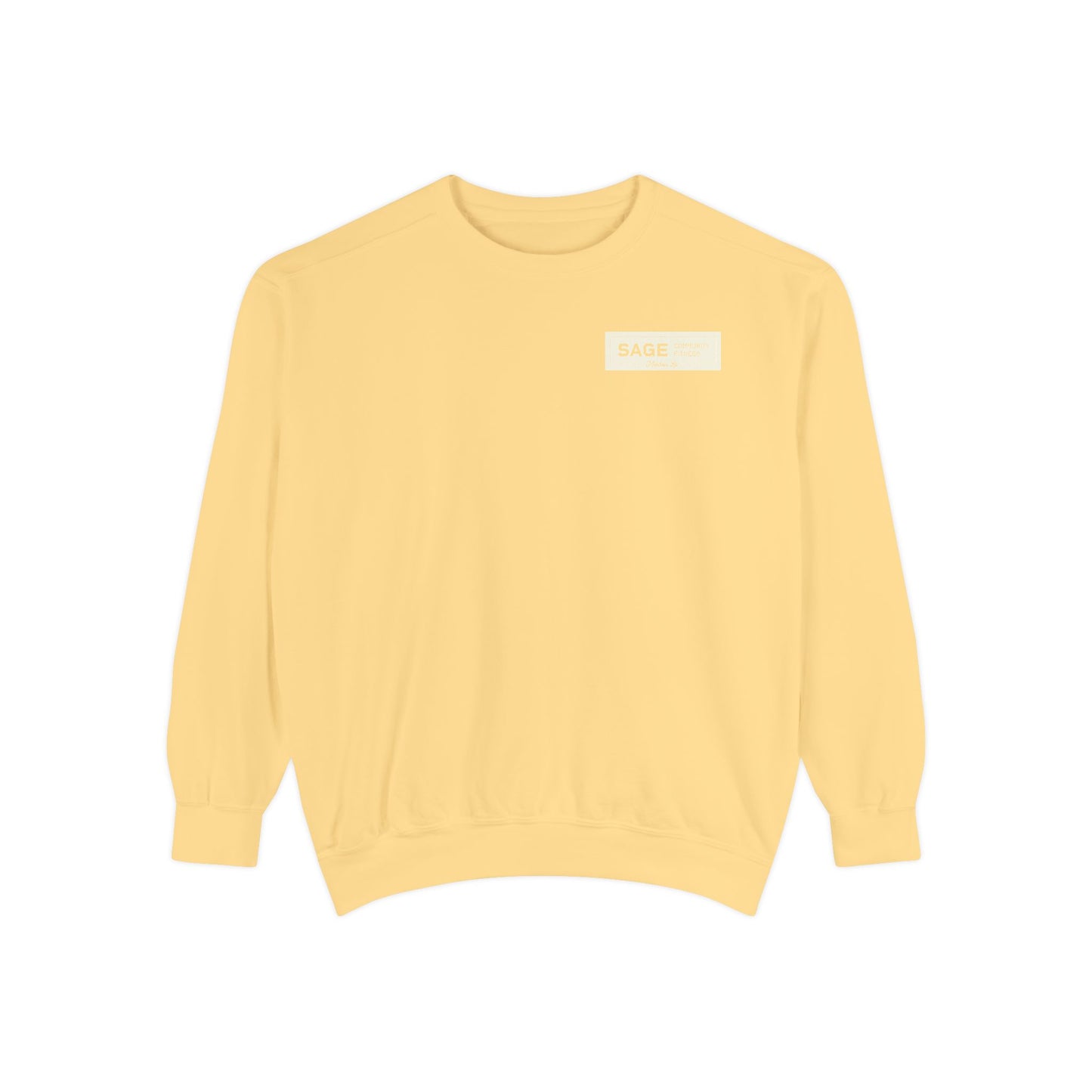 Sage Badge Comfort Colors Sweatshirt