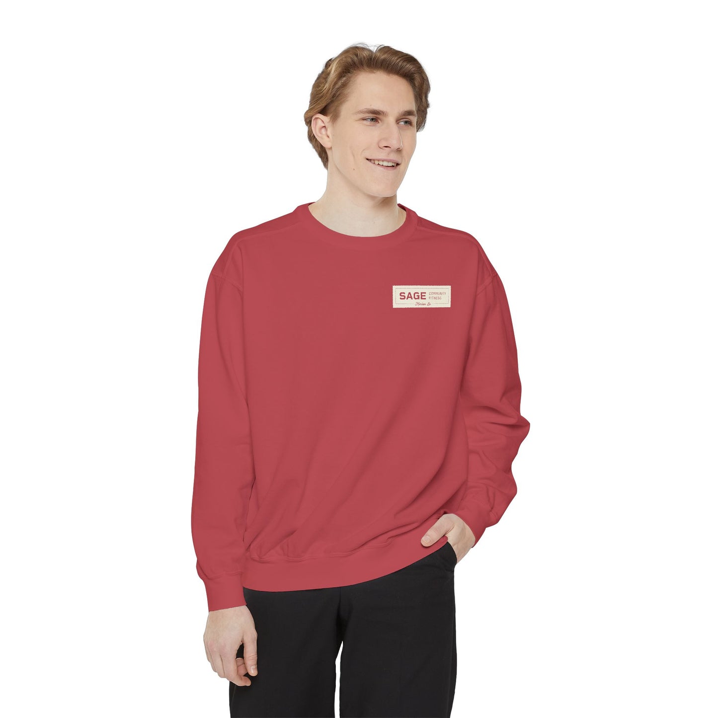 Sage Badge Comfort Colors Sweatshirt